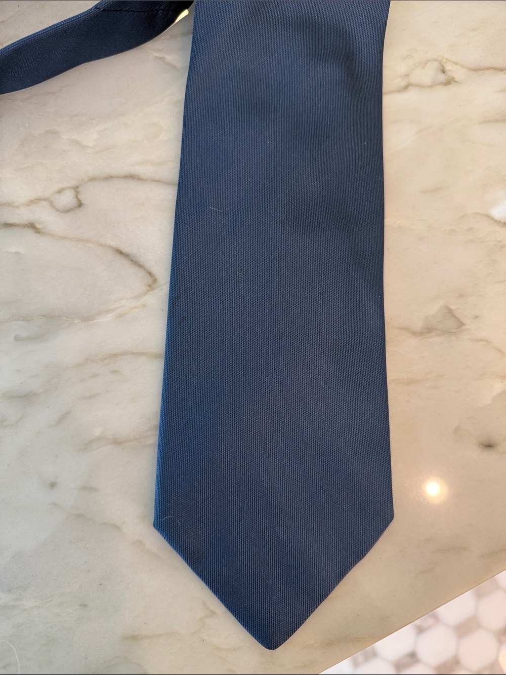Navy silk Italian made tie